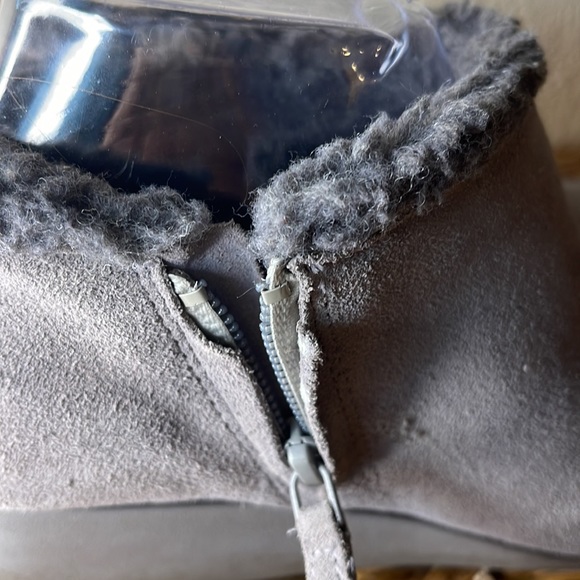 COLE HAAN | WATERPROOF SUEDE | LOW WEDGE SHOES - Picture 5 of 7